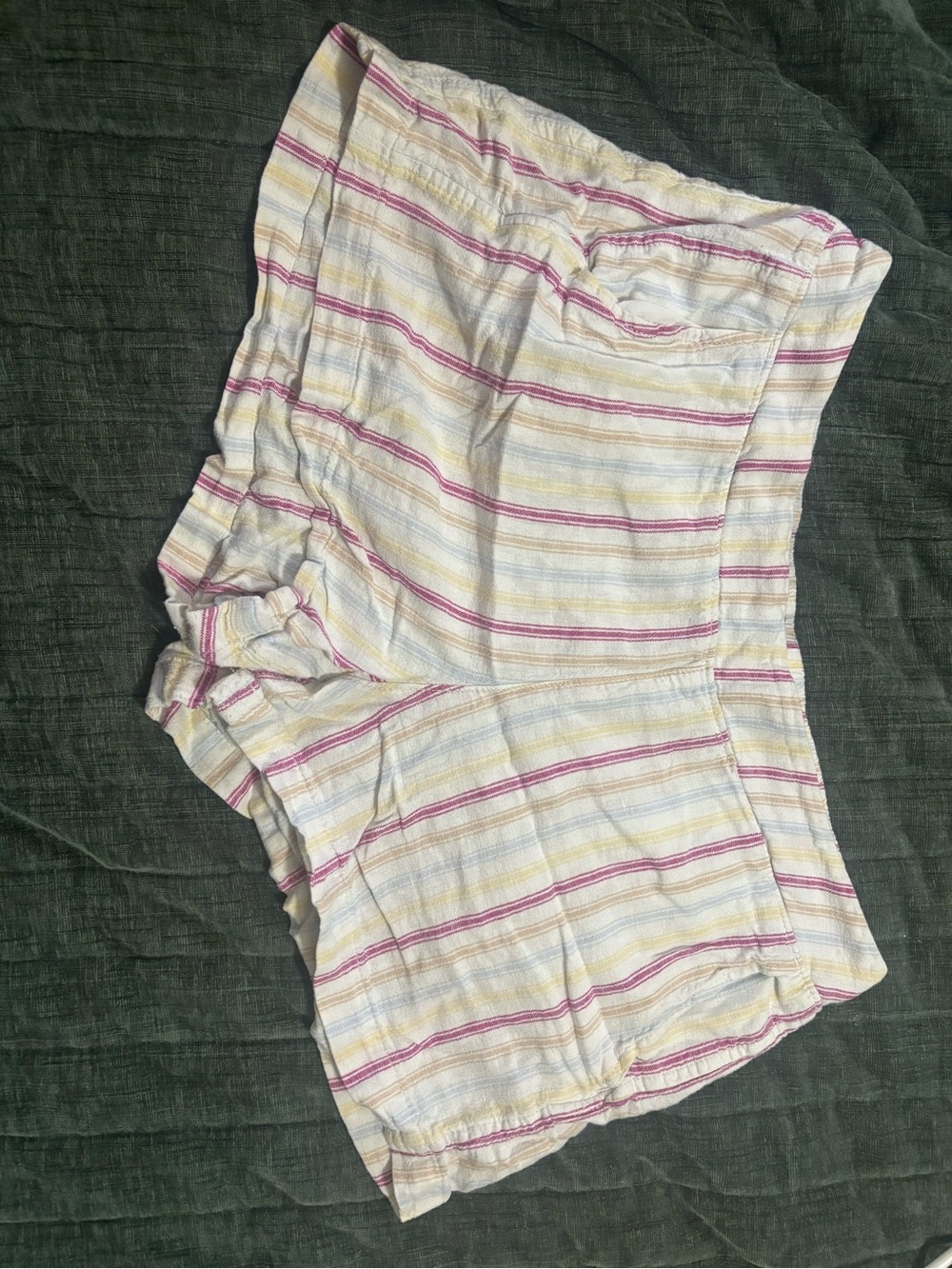 Gap Light Pink & Cream Striped Women’s Casual Shorts